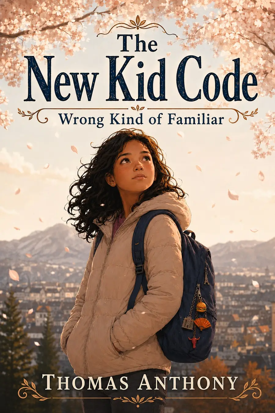 Cover of The New Kid Code: Wrong Kind of Familiar by Thomas Anthony — middle grade fiction for ages 9–12